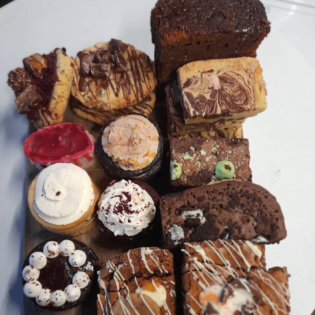 Full spread of bakes and treats